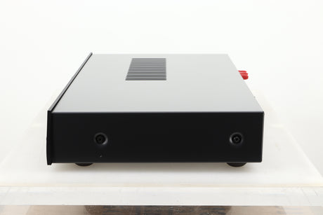 Side view of a used Arcam A19 Integrated Amplifier in Black finish