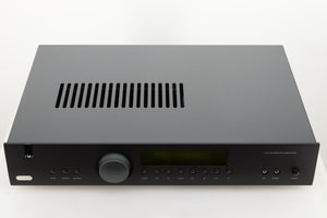 Top view of a used Arcam A19 Integrated Amplifier in Black finish