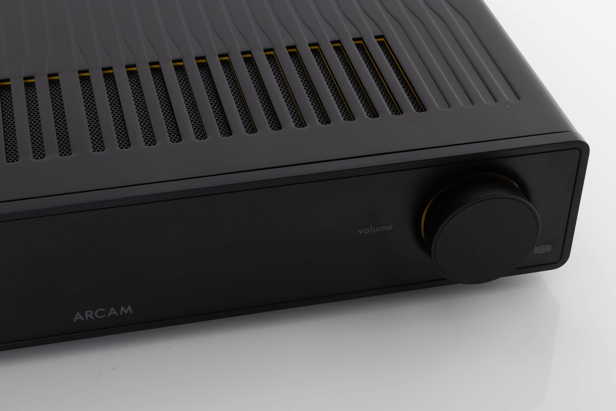 Close up view of a used Arcam A25 Radia Integrated Amplifier