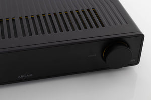 Close up view of a used Arcam A25 Radia Integrated Amplifier