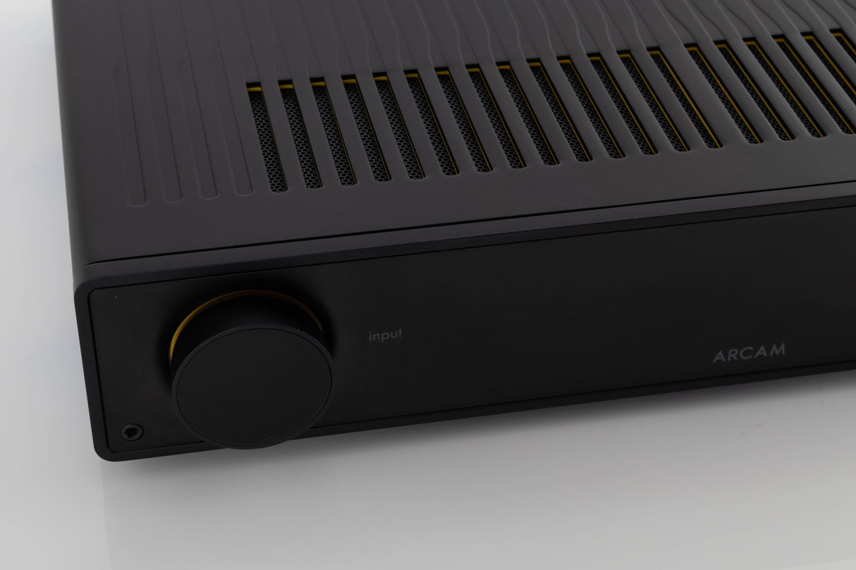 Close up view of a used Arcam A25 Radia Integrated Amplifier