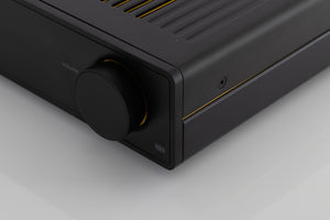 Front right corner view of a used Arcam A25 Radia Integrated Amplifier