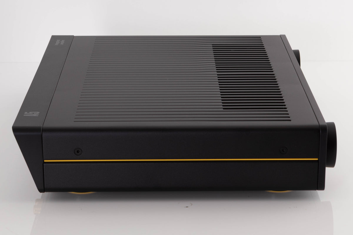 Left side view of a used Arcam A5 Integrated Amplifier in a Black finish