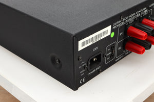 Rear left corner view of a used Arcam Alpha 10 Power Amplifier