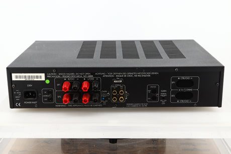 Rear view of a used Arcam Alpha 10 Power Amplifier