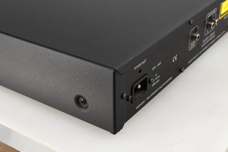 Rear right corner of a used Arcam Alpha 5 Plus CD Player in a black finish