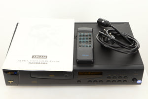 View of a used Arcam Alpha 9 CD Player showing mains cable, manual, and remote
