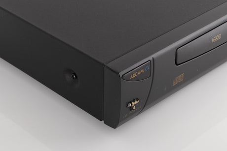 Front left corner view of a used Arcam Alpha 9 CD Player