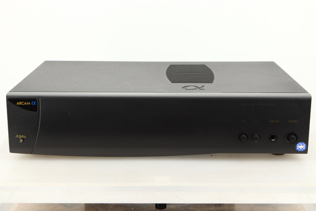 Front view of a used Arcam Alpha 9 Power Amplifier