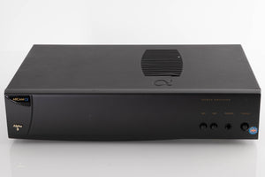 Front view of a used Arcam Alpha 9 Power Amplifier in a Black finish