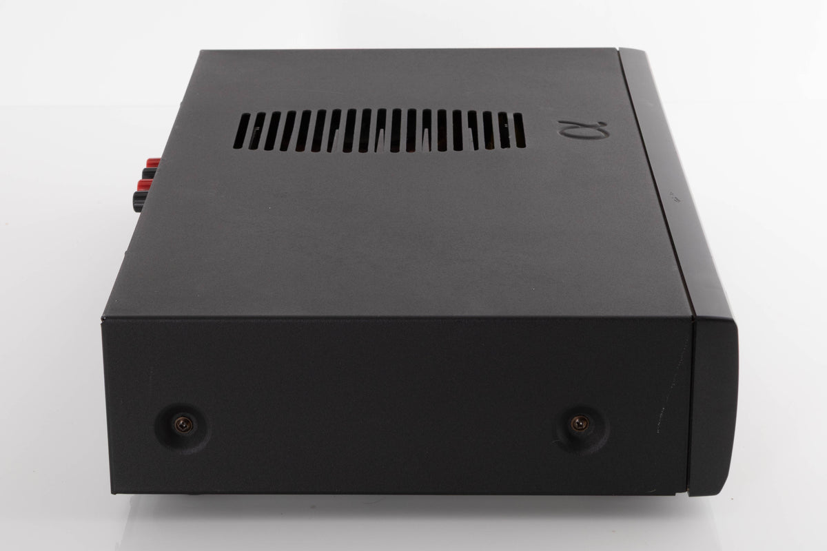 Left side view of a used Arcam Alpha 9 Power Amplifier in a Black finish
