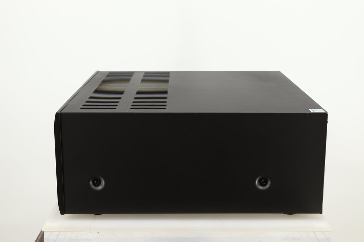 Right side view of a used Arcam AVR30 AV Amplifier in a grey finish