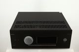 Top of a used Arcam AVR30 AV Amplifier in a grey finish