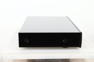 Side view of a used Arcam CD73T CD Player in Black finish
