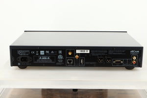 Rear view of a used Arcam CDS27 CD/Network Player in Black finish