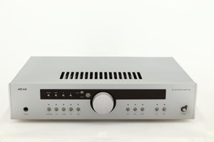 Front view of a used Arcam Diva A85 Integrated Amplifier in a silver finish