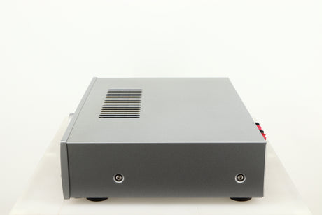 Right side view of a used Arcam Diva A85 Integrated Amplifier in a silver finish