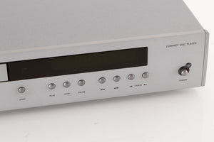 Close up view of a used Arcam DiVA CD82T CD Player in Silver