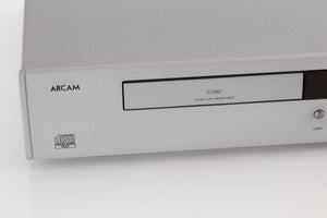 Close up view of a used Arcam DiVA CD82T CD Player in Silver