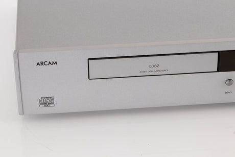 Close up view of a used Arcam DiVA CD82T CD Player in Silver