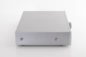 Side view of a used Arcam DT91 Digital Radio Tuner in Silver