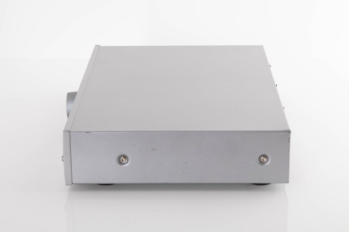 Side view of a used Arcam DT91 Digital Radio Tuner in Silver