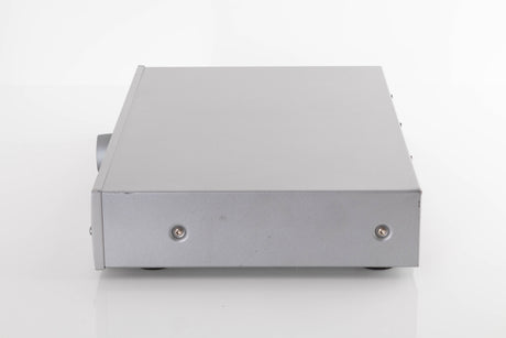 Side view of a used Arcam DT91 Digital Radio Tuner in Silver