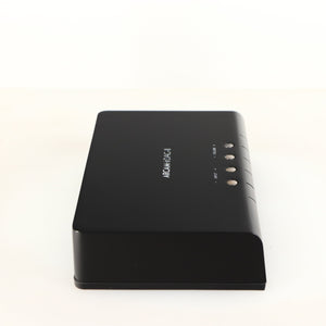 Left side view of a used Arcam ir-DAC-II Digital Analogue Converter in a black finish