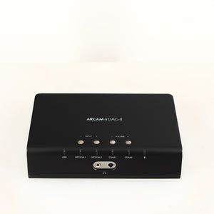 Top of a used Arcam ir-DAC-II Digital Analogue Converter in a black finish