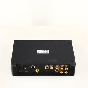 Underside of a used Arcam ir-DAC-II Digital Analogue Converter in a black finish