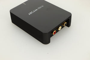 Front left corner view of a used Arcam R-Blink Bluetooth Receiver