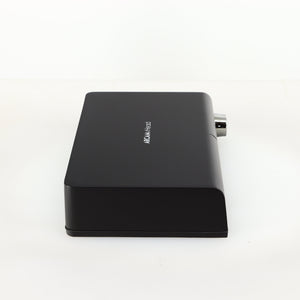 Left side view of a used Arcam rHead Headphone Amplifier in a black finish
