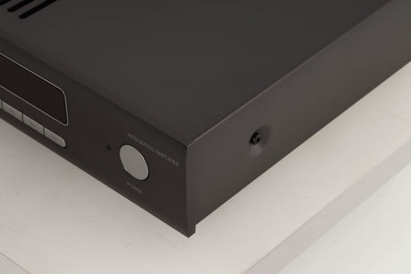 Front right corner view of a used Arcam SA20 Integrated Amplifier