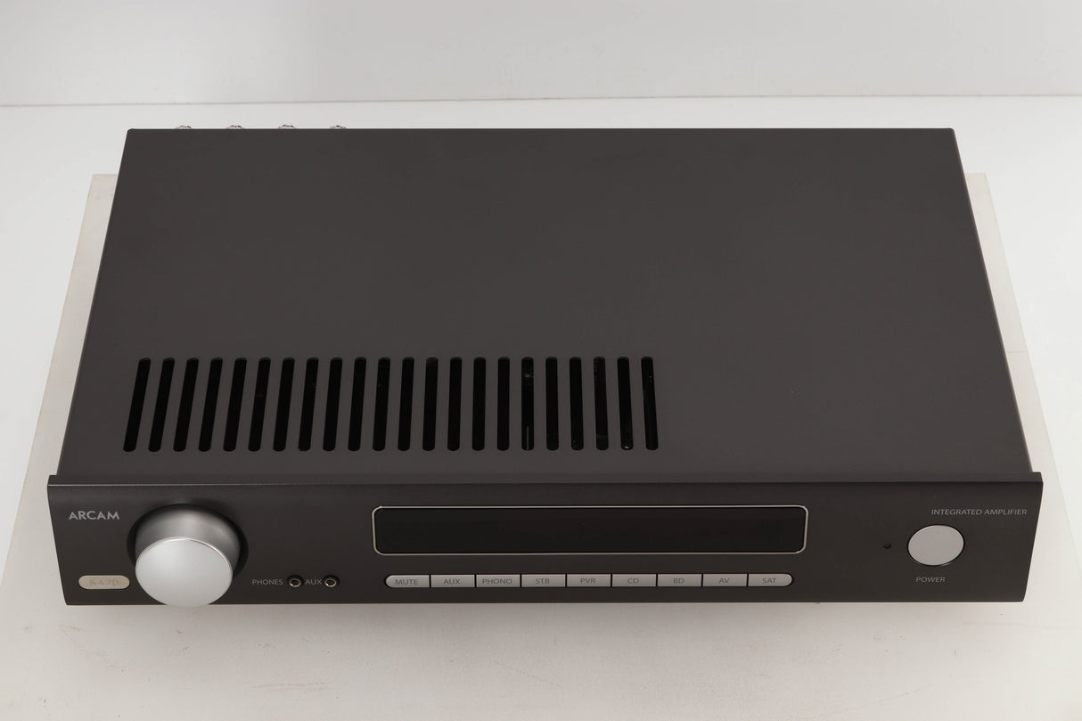 Top view of a used Arcam SA20 Integrated Amplifier