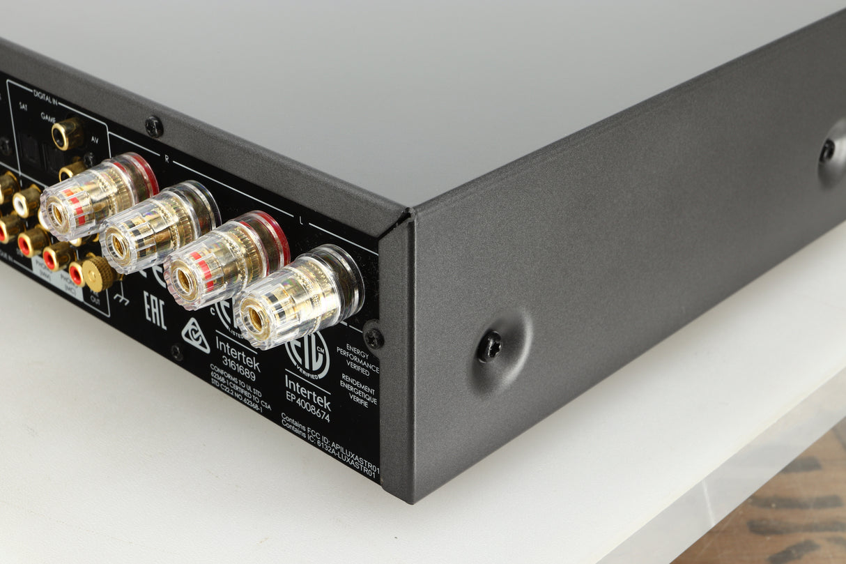 Rear right corner view of a used Arcam SA30 Integrated Amplifier 