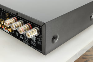 Rear right corner view of a used Arcam SA30 Integrated Amplifier 