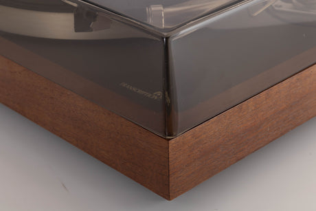 Front right corner view of a used Ariston RD80 SL Turntable with SME 3009 Series II Improved Tonearm