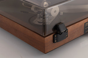 Rear left corner view of a used Ariston RD80 SL Turntable with SME 3009 Series II Improved Tonearm