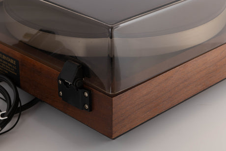 Rear right corner view of a used Ariston RD80 SL Turntable with SME 3009 Series II Improved Tonearm