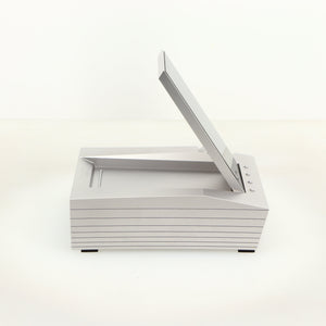 Left side view of a used Astrell & Kern Acro CA1000 Headphone Amplifier in a silver finish