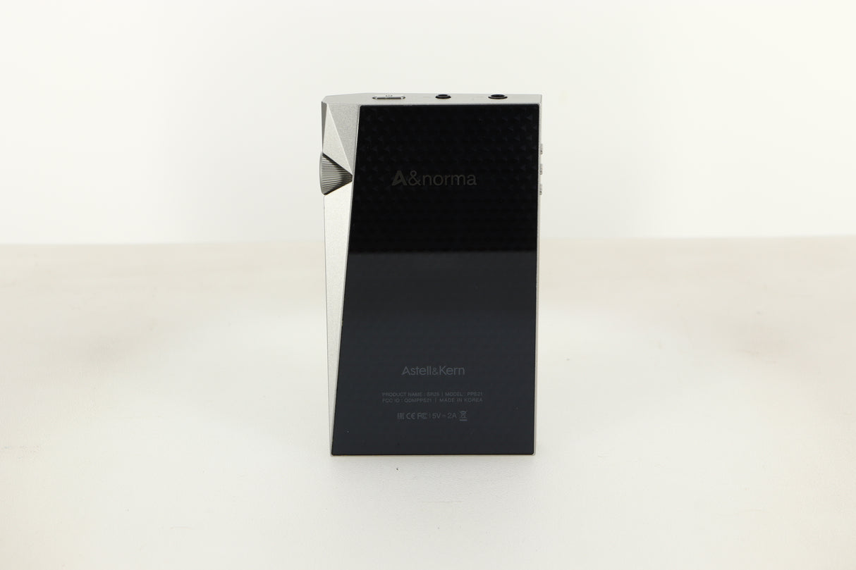 Rear view of a used Astell & Kern SR25 64gb Player in Silver finish