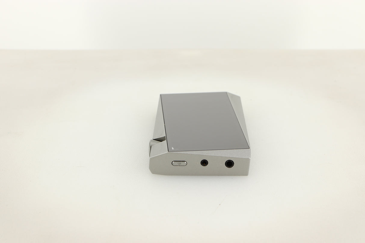 Top view of a used Astell & Kern SR25 64gb Player in Silver finish