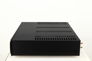 Right side view of a used Astin Trew AT2-2100 Integrated Amplifier in a black finish