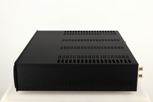 Right side view of a used Astin Trew AT2-2100 Integrated Amplifier in a black finish