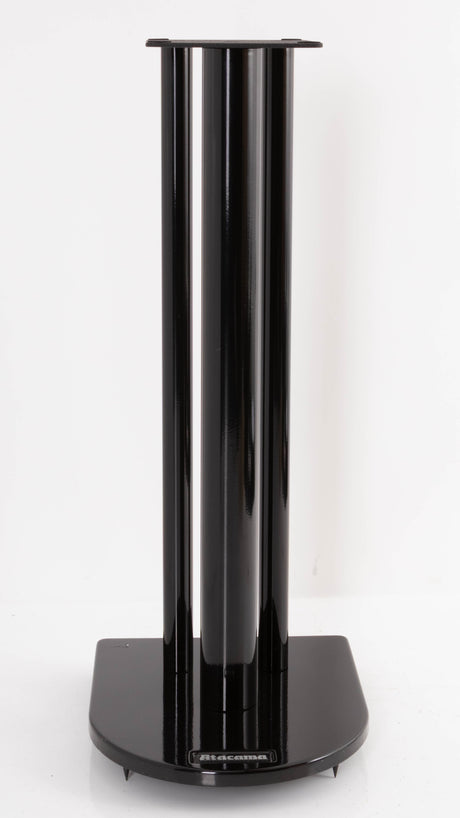 Front view of a used Atacama Nexus 6 Speaker Stands in a Gloss Black finish