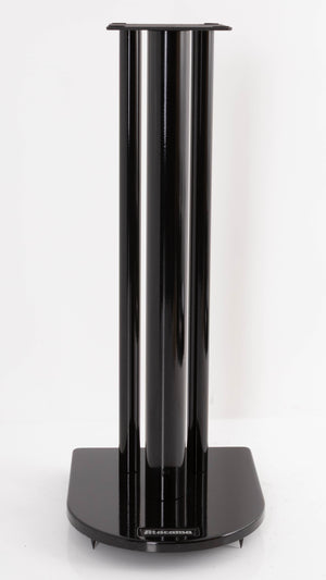 Front view of a used Atacama Nexus 6 Speaker Stands in a Gloss Black finish