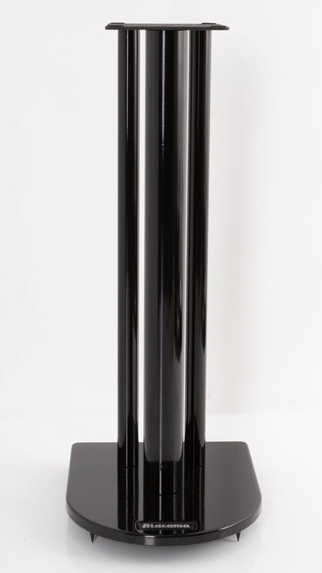Front view of a used Atacama Nexus 6 Speaker Stands in a Gloss Black finish