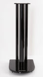 Front view of a used Atacama Nexus 6 Speaker Stands in a Gloss Black finish