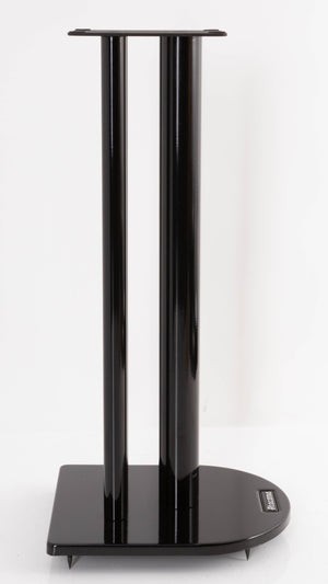 Left side view of a used Atacama Nexus 6 Speaker Stands in a Gloss Black finish