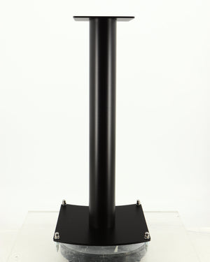 Front view of a used Atacama Nexus 600 Speaker Stand in a satin black finish 